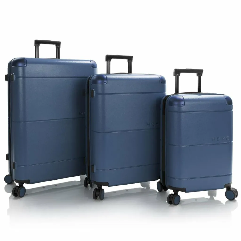 Heys Zen 4 Rollen Kofferset 3-teilig mit Dehnfalte navy