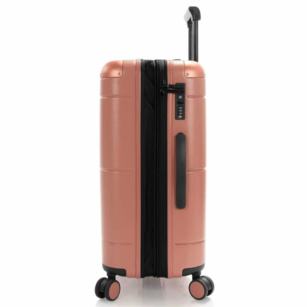 Heys 4-Rollen Koffer|Hartgepäck<Zen 4 Rollen Trolley M 66 cm mit Dehnfalte coral