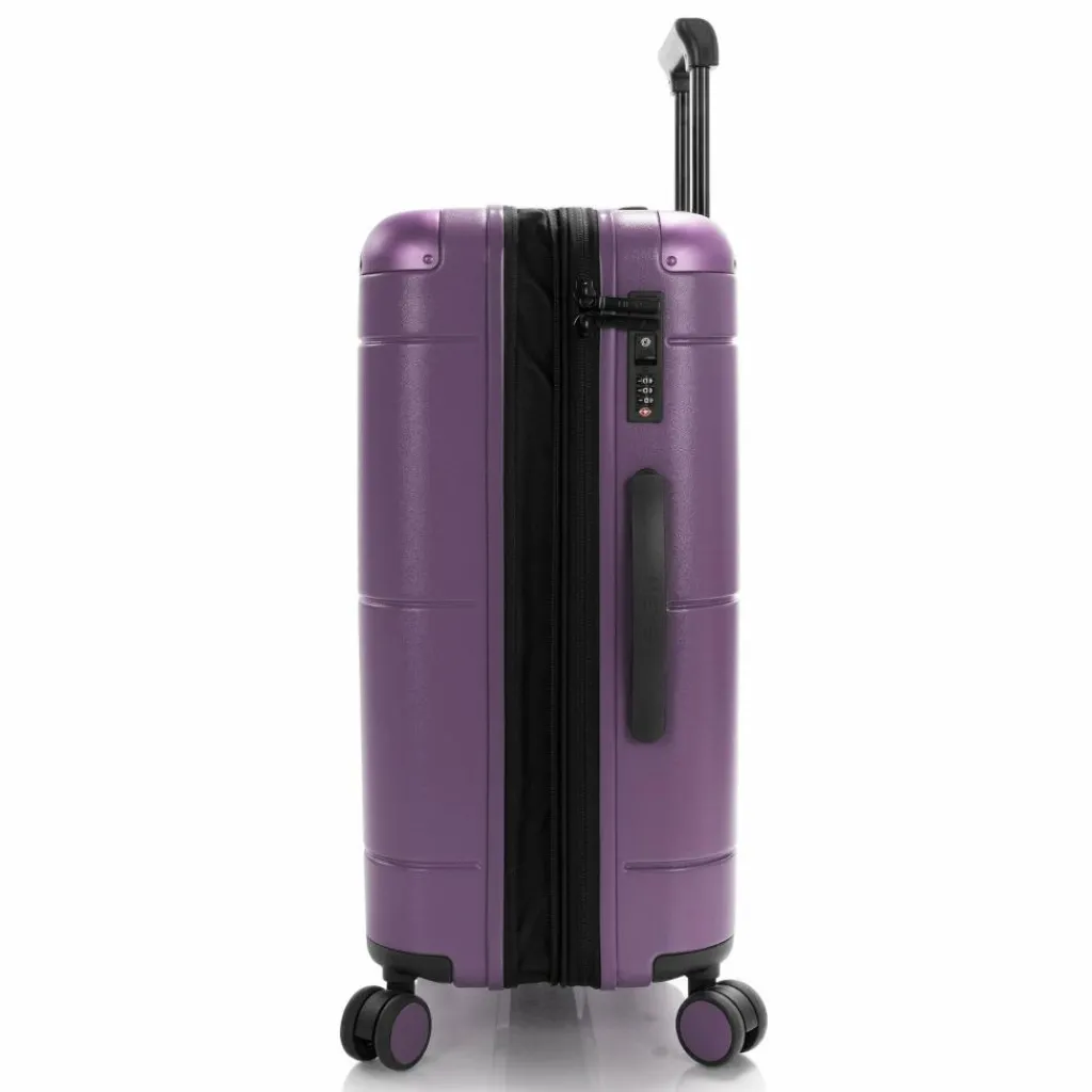 Heys Zen 4 Rollen Trolley M 66 cm mit Dehnfalte purple