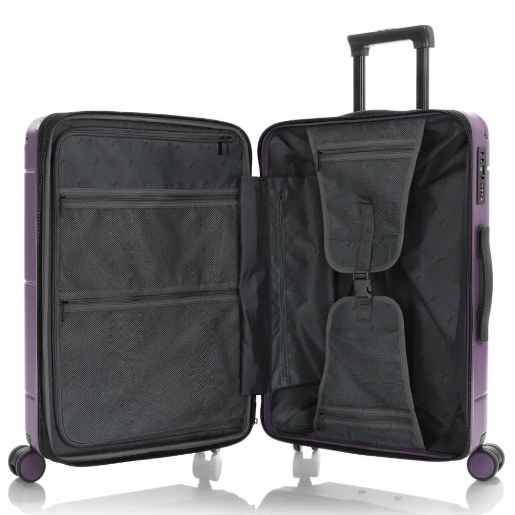 Heys Zen 4 Rollen Trolley M 66 cm mit Dehnfalte purple
