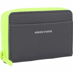 Horizn Studios Herrengeldbörsen Querformat|Damengeldbörsen Querformat<Geldbörse 10 cm graphite/neon green