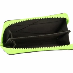 Horizn Studios Herrengeldbörsen Querformat|Damengeldbörsen Querformat<Geldbörse 10 cm darkolive-neongreen