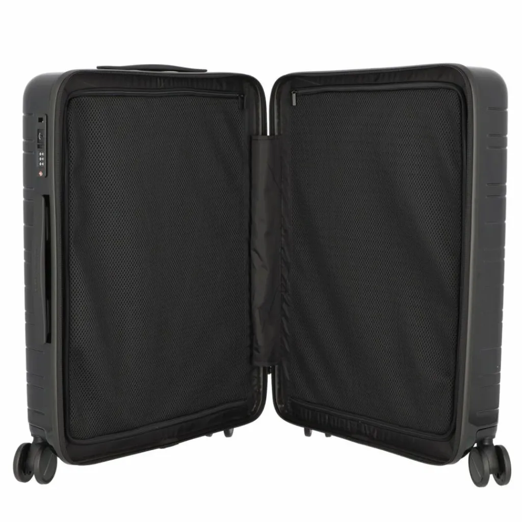 New Horizn Studios H6 Essential Glossy 4-Rollen Trolley 64 cm glossy all black