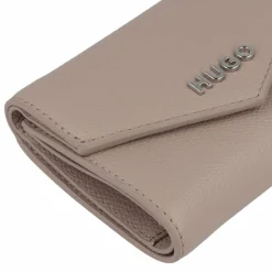Hugo Damengeldbörsen Querformat<Chris Geldbörse 12 cm dark beige