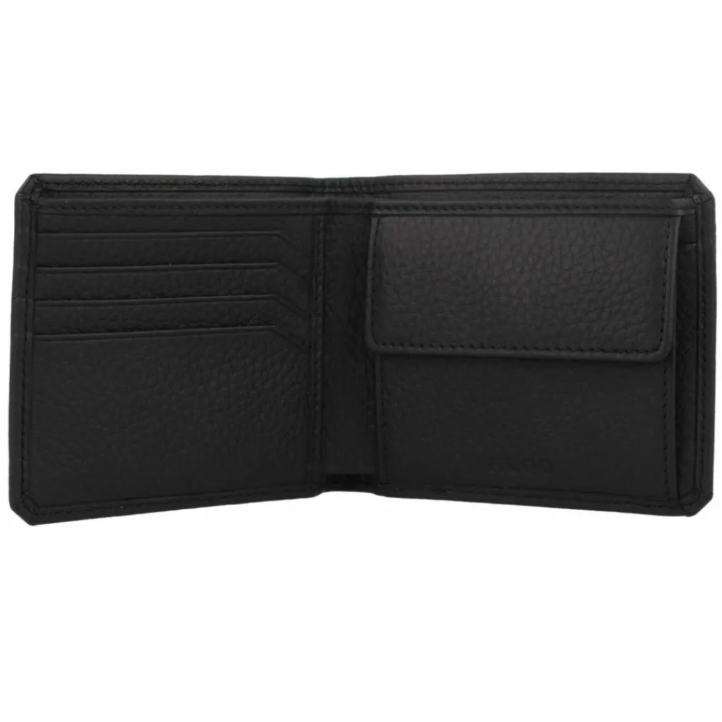 New Hugo Geldbörse Leder 11 cm Geschenkbox black