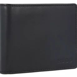 Hugo Herrengeldbörsen Querformat<Subway Trifold Geldbörse Leder 11 cm black
