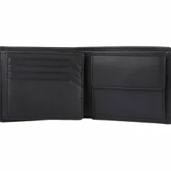 Hugo Herrengeldbörsen Querformat<Subway Trifold Geldbörse Leder 11 cm black