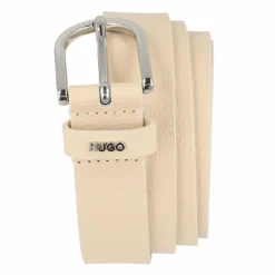 Clearance Hugo Zoey Gürtel Leder open beige