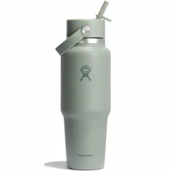 Best Hydro Flask Hydration Travel Bottle Flex Straw Cap Trinkflasche 945 ml agave