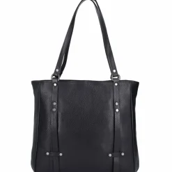 Sale Jack Kinsky Alassio 4 Schultertasche Leder 34 cm schwarz