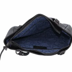Sale Jack Kinsky Alassio 4 Schultertasche Leder 34 cm schwarz