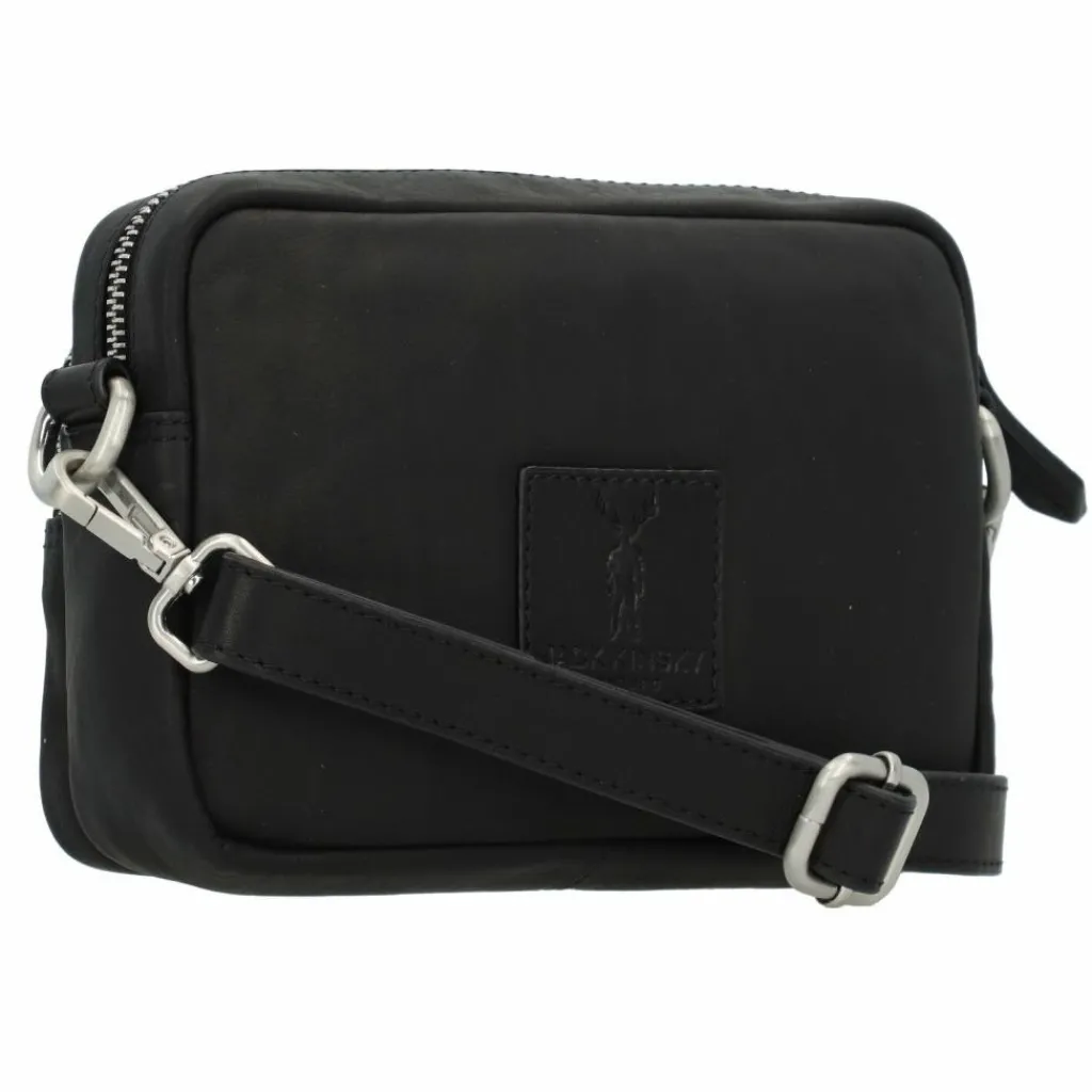Jack Kinsky Umhängetaschen<Aruba 1 Umhängetasche Leder 19 cm schwarz