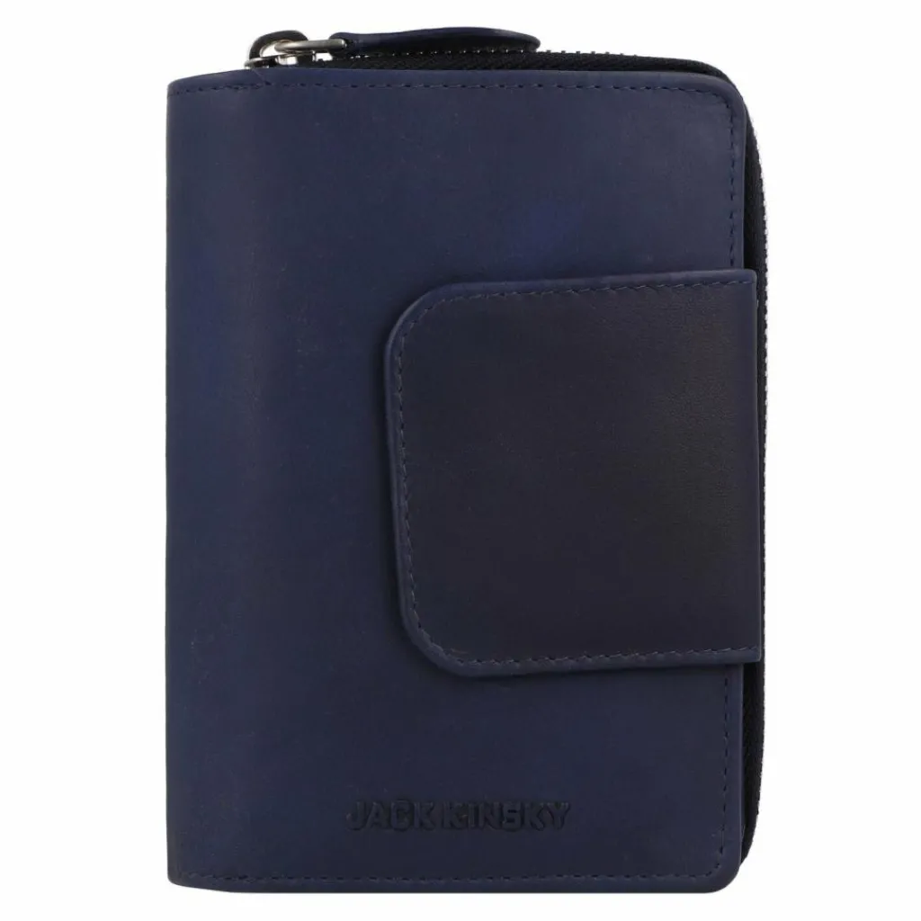 Jack Kinsky Damengeldbörsen Querformat<Aruba Geldbörse Leder 14 cm blau