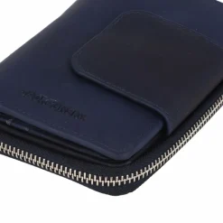 Jack Kinsky Damengeldbörsen Querformat<Aruba Geldbörse Leder 14 cm blau