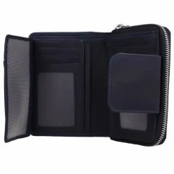 Jack Kinsky Damengeldbörsen Querformat<Aruba Geldbörse Leder 14 cm blau