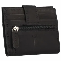 Jack Kinsky Herrengeldbörsen Querformat<Aruba Geldbörse RFID Schutz Leder 10 cm schwarz