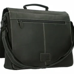 Jack Kinsky Baltimore 6 Aktentasche Leder 37 cm anthrazit