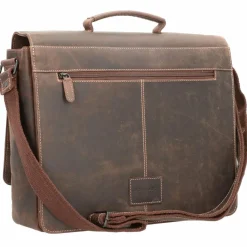 Jack Kinsky Aktentaschen<Baltimore 6 Aktentasche Leder 37 cm mokka