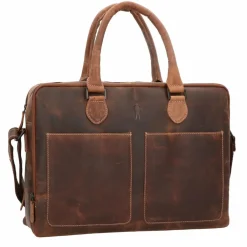 Jack Kinsky Aktentaschen<Baltimore 7 Aktentasche Leder 39 cm cognac