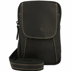 Jack Kinsky Handytaschen<Baltimore 10 Handytasche Leder 12 cm anthrazit