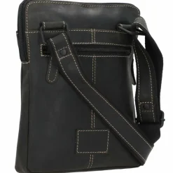 Jack Kinsky Umhängetaschen<Baltimore 24 Umhängetasche Leder 19 cm anthrazit