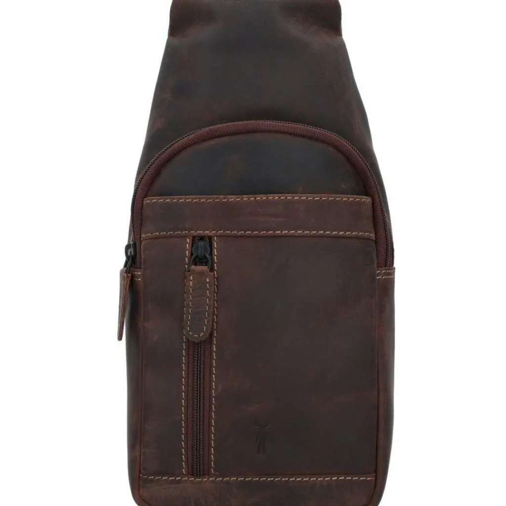 Jack Kinsky Umhängetaschen<Baltimore 17 Umhängetasche Leder 30 cm mokka