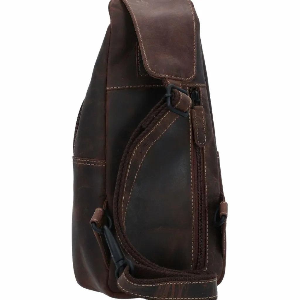 Jack Kinsky Umhängetaschen<Baltimore 17 Umhängetasche Leder 30 cm mokka