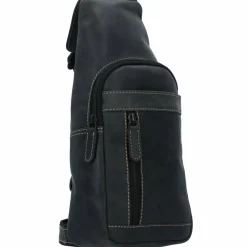 Jack Kinsky Umhängetaschen<Baltimore 17 Umhängetasche Leder 30 cm anthrazit