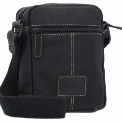 New Jack Kinsky Baltimore 1 Umhängetasche Leder 14 cm anthrazit