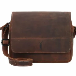 Jack Kinsky Umhängetaschen<Baltimore 19 Umhängetasche Leder 21 cm cognac