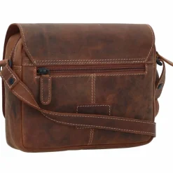 Jack Kinsky Umhängetaschen<Baltimore 19 Umhängetasche Leder 21 cm cognac