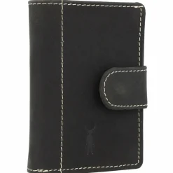 Jack Kinsky Baltimore Kreditkartenetui RFID Schutz Leder 11 cm anthrazit