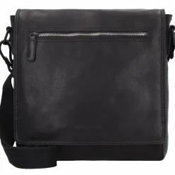 Sale Jack Kinsky Brisbane 4 Umhängetasche Leder 28 cm schwarz