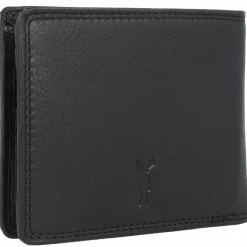 Jack Kinsky Herrengeldbörsen Querformat<Brisbane Geldbörse RFID Schutz Leder 13 cm schwarz