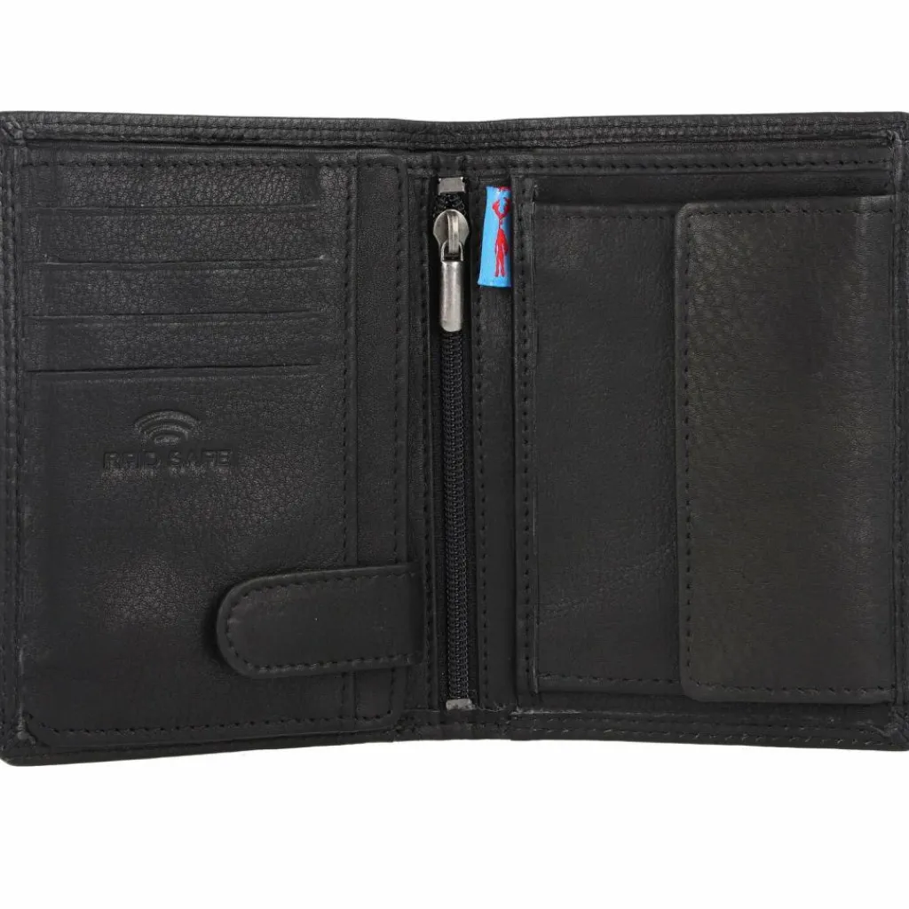 Discount Jack Kinsky Brisbane Geldbörse RFID Leder 9,5 cm schwarz