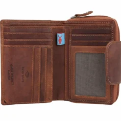 Online Jack Kinsky Monterey Geldbörse RFID Schutz Leder 10 cm cognac