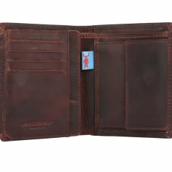 Clearance Jack Kinsky Monterey Geldbörse RFID Schutz Leder 9.5 cm mokka