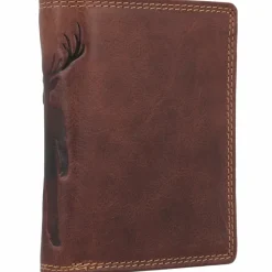 Discount Jack Kinsky Monterey Geldbörse RFID Schutz Leder 9.5 cm cognac