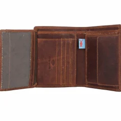 Discount Jack Kinsky Monterey Geldbörse RFID Schutz Leder 9.5 cm cognac