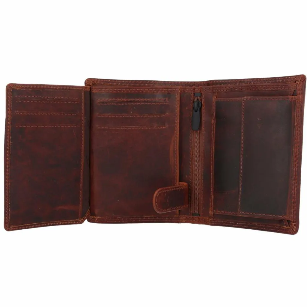 Herren Jack Kinsky Monterey Geldbörse RFID Schutz Leder 10.5 cm