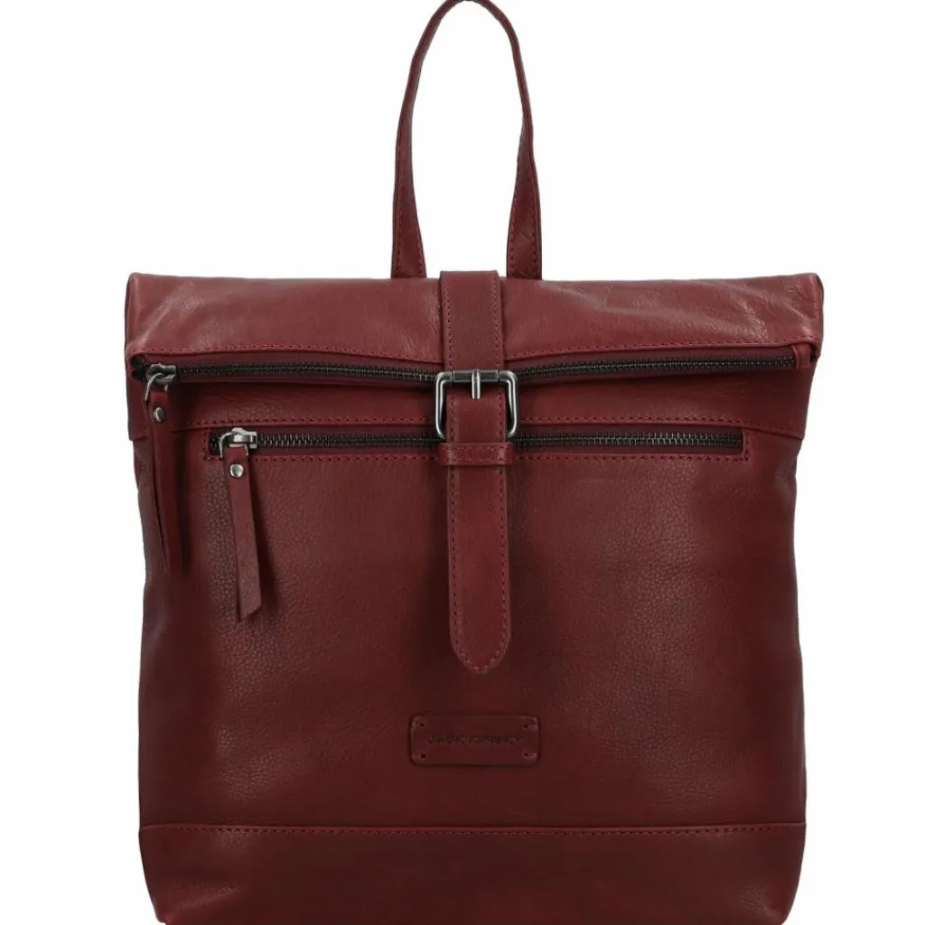 Jack Kinsky Lederrucksäcke|City Rucksäcke<Montreal City Rucksack Leder 29 cm rot