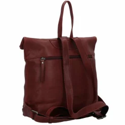 Jack Kinsky Lederrucksäcke|City Rucksäcke<Montreal City Rucksack Leder 29 cm rot