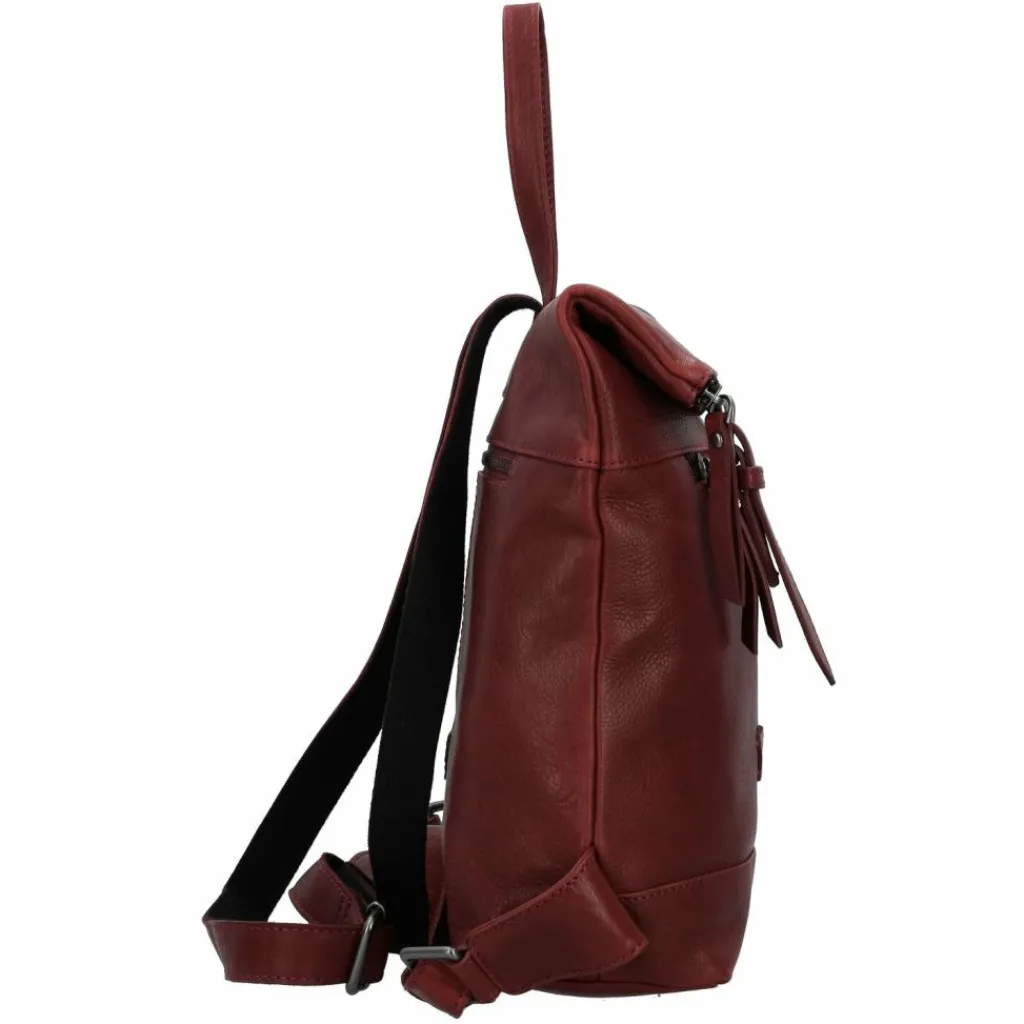 Jack Kinsky Lederrucksäcke|City Rucksäcke<Montreal City Rucksack Leder 29 cm rot