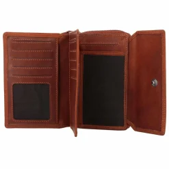 Jack Kinsky Montreal Geldbörse RFID Schutz Leder 13.5 cm cognac