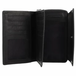 Clearance Jack Kinsky Montreal Geldbörse RFID Schutz Leder 13.5 cm schwarz