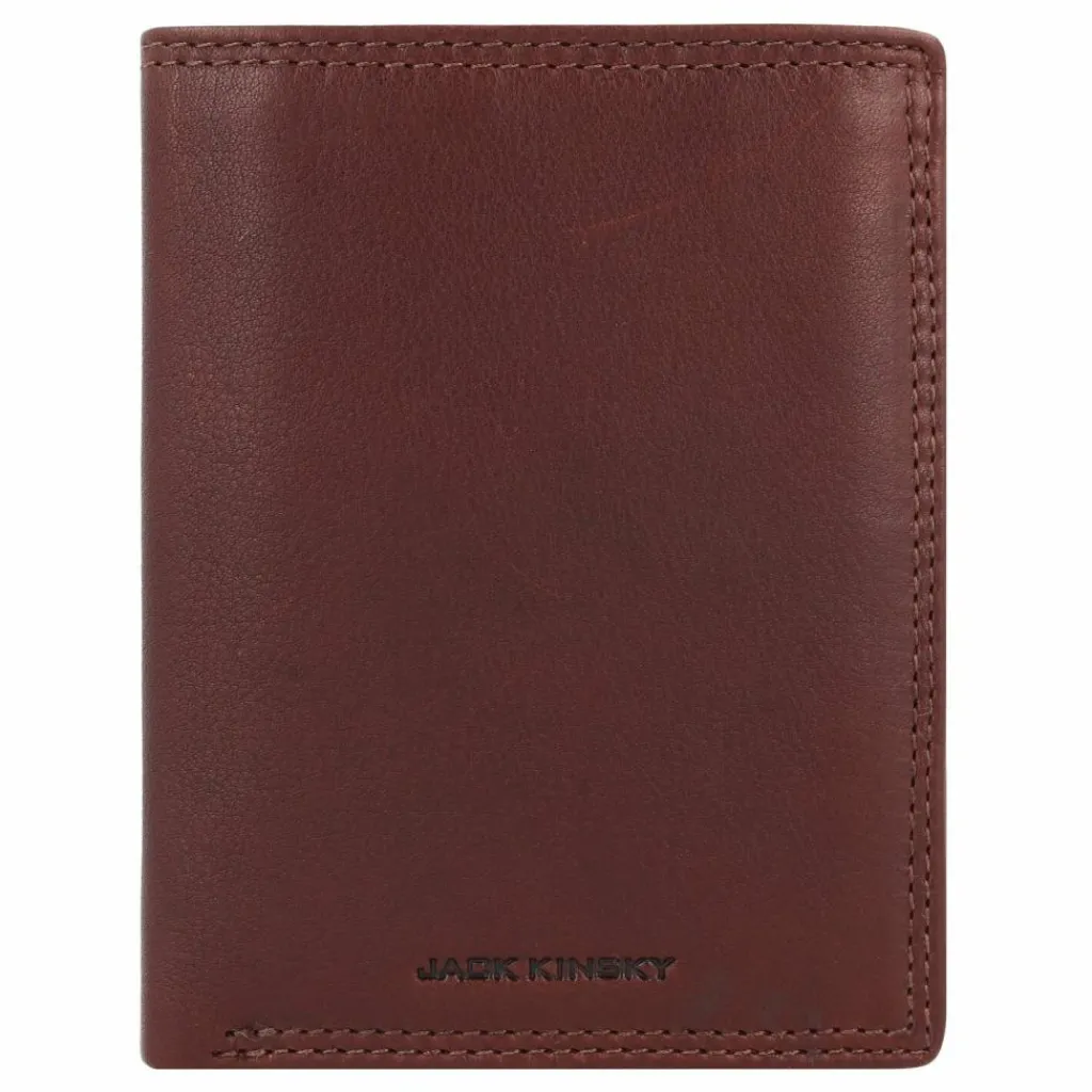 Jack Kinsky Herrengeldbörsen Querformat<Montreal Geldbörse RFID Schutz Leder 12 cm mokka