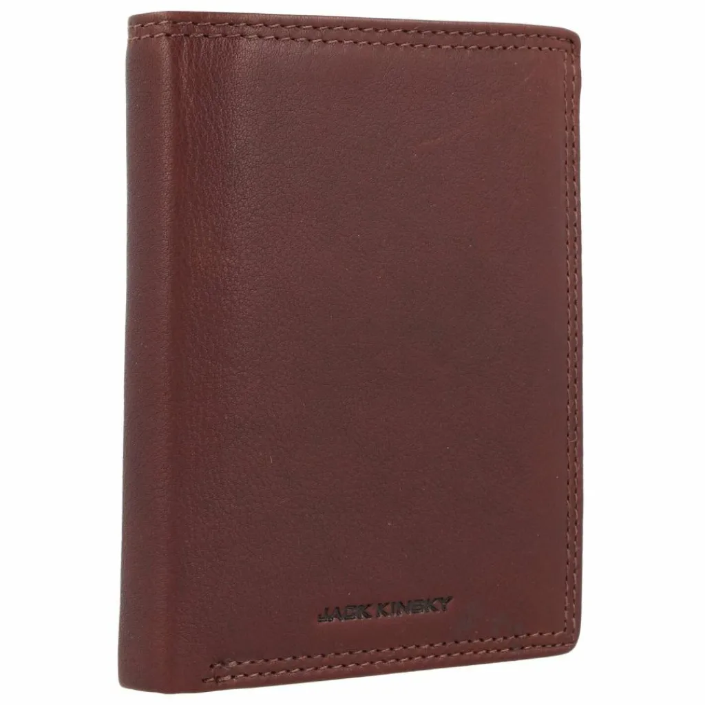 Jack Kinsky Herrengeldbörsen Querformat<Montreal Geldbörse RFID Schutz Leder 12 cm mokka