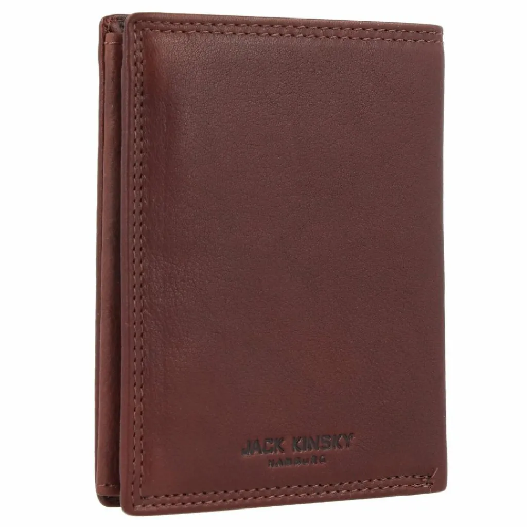 Jack Kinsky Herrengeldbörsen Querformat<Montreal Geldbörse RFID Schutz Leder 12 cm mokka