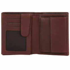 Jack Kinsky Herrengeldbörsen Querformat<Montreal Geldbörse RFID Schutz Leder 12 cm mokka