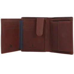Jack Kinsky Herrengeldbörsen Querformat<Montreal Geldbörse RFID Schutz Leder 12 cm mokka